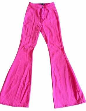 JC & JO Jeans Bell Bottom Pants Size 27 Hot Pink